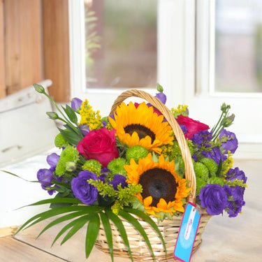 Roses & Sunflower Basket